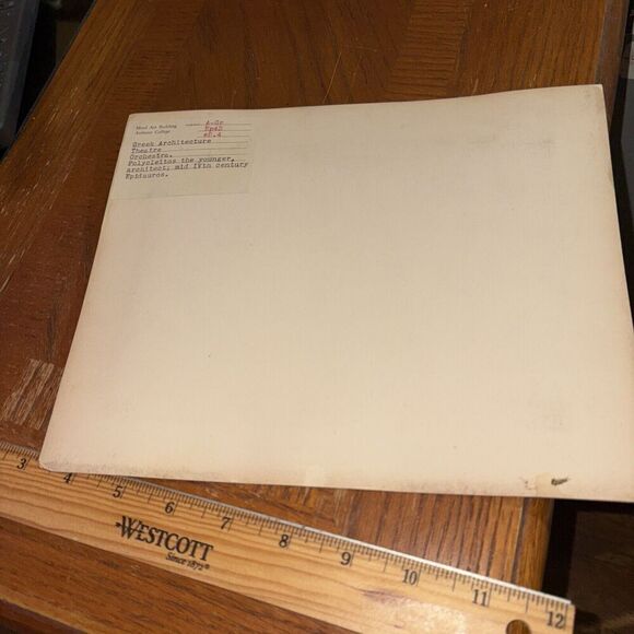 Vintage Epidauros Theatre Orchestra Ruins Mounted Photo Polycleitos the Younger - Picture 3 of 3